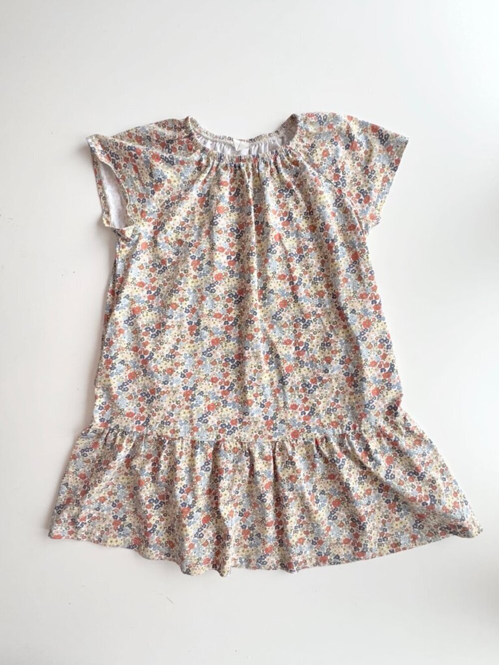 Girls' ARKET Floral Cotton Jersey Relaxed A-Line Tent Dress, Size 7-8